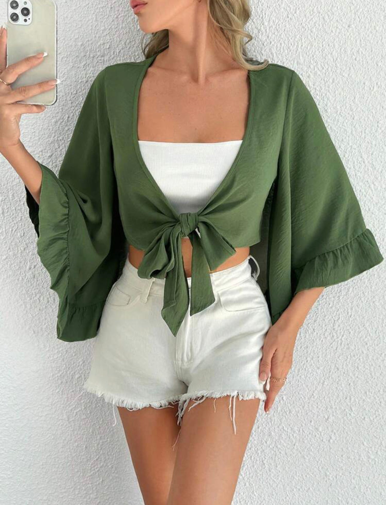 Butterfly sleeve top