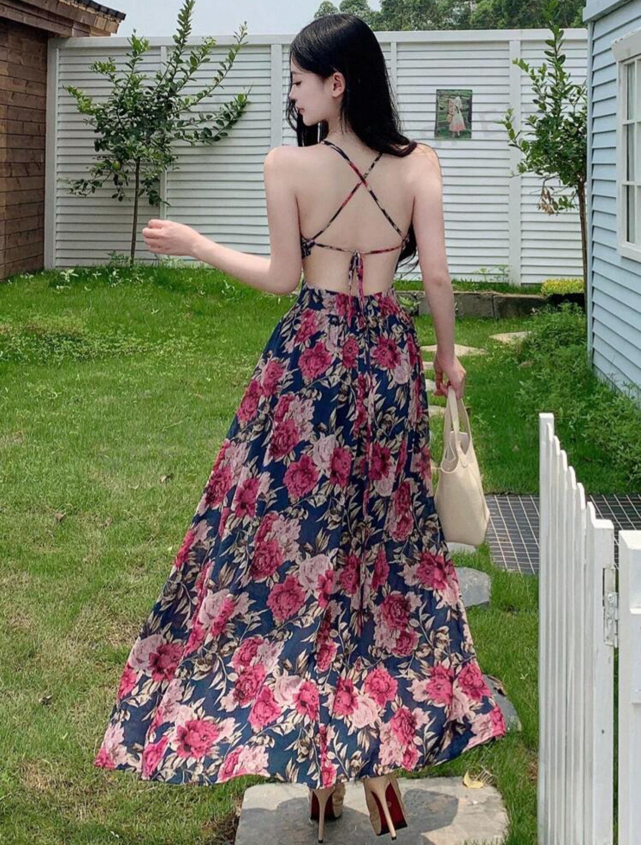 Backless Floral