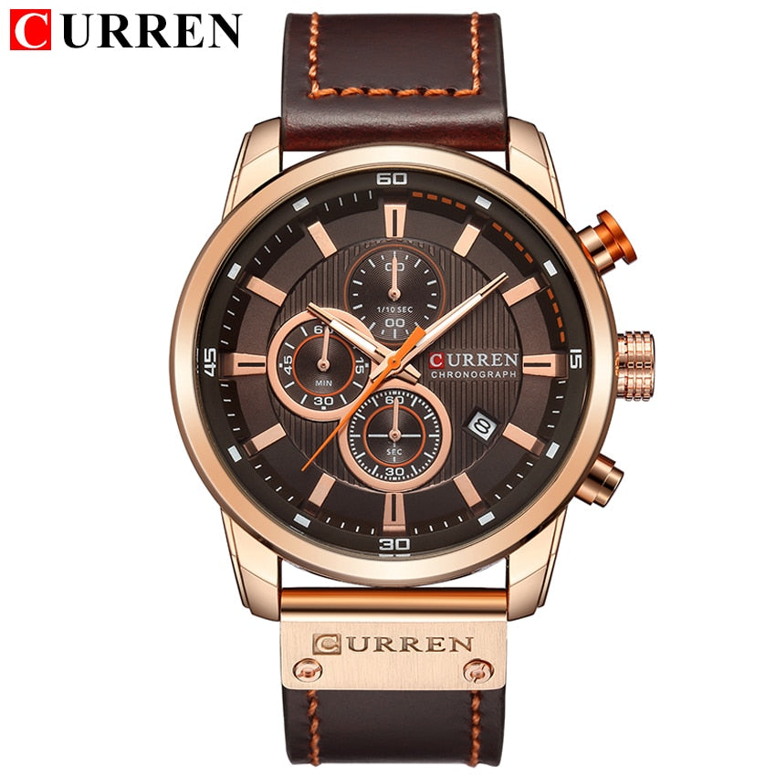 CURREN Fashion Date Quartz Men Watches Top Brand Luxury Male Clock Chronograph Sport Mens Wrist Watch Hodinky Relogio Masculino - dabarey