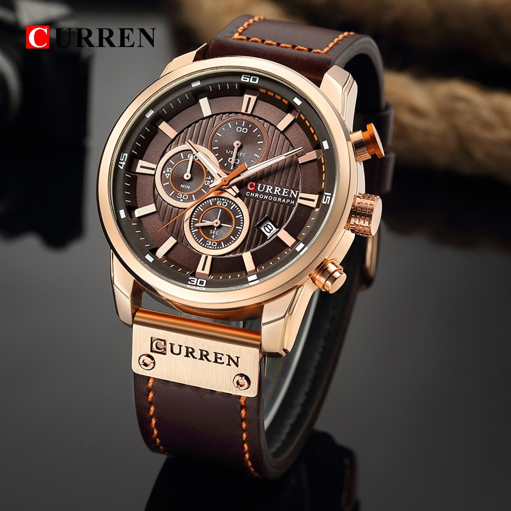 CURREN Fashion Date Quartz Men Watches Top Brand Luxury Male Clock Chronograph Sport Mens Wrist Watch Hodinky Relogio Masculino - dabarey