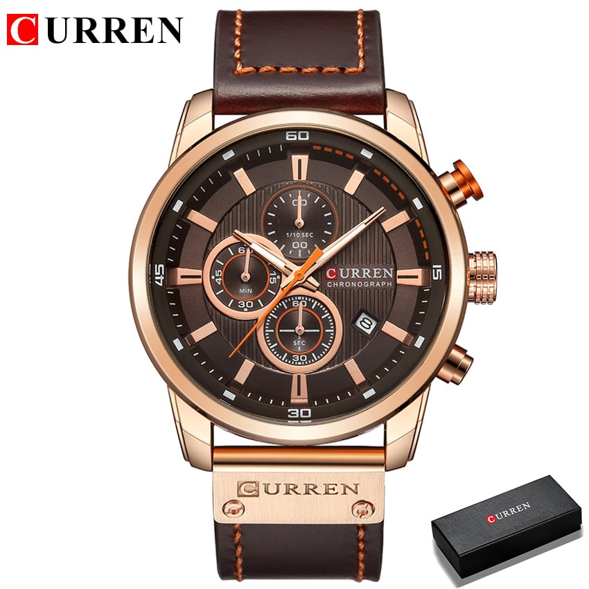 CURREN Fashion Date Quartz Men Watches Top Brand Luxury Male Clock Chronograph Sport Mens Wrist Watch Hodinky Relogio Masculino - dabarey