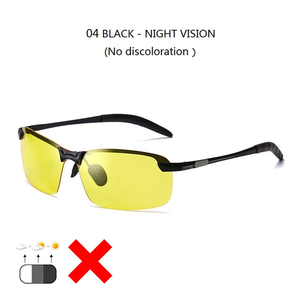 Photochromic Sunglasses Men Polarized Driving Chameleon Glasses Male Change Color Sun Glasses Day Night Vision Driver Eyewear - dabarey