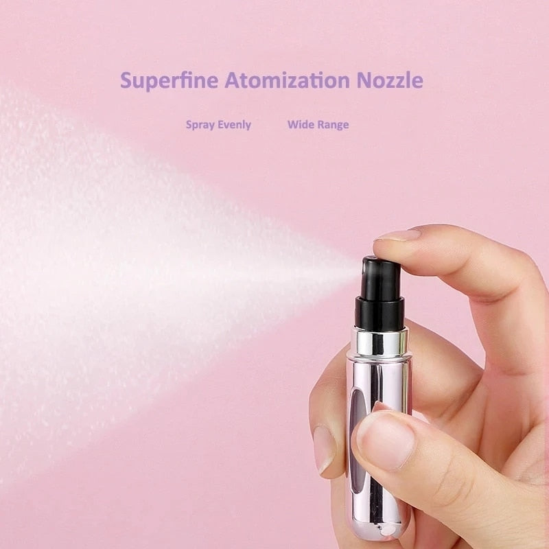 Perfume Bottle Portable Travel Refillable Spray Bottle Mini Empty Cosmetic Containers