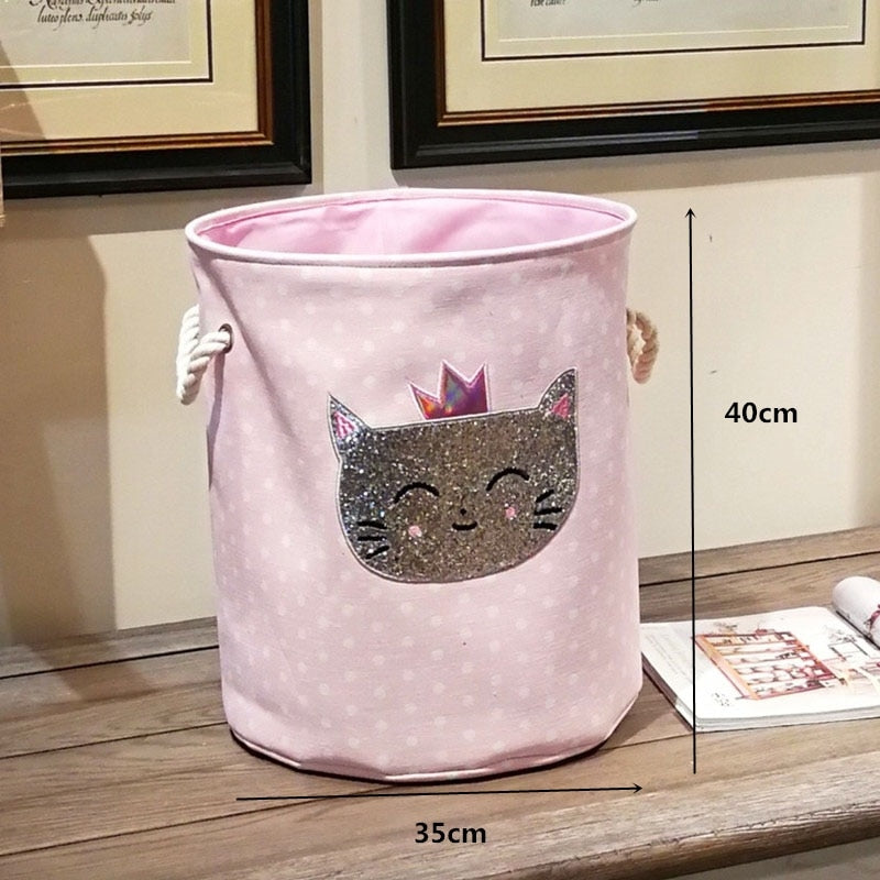 Foldable Laundry Basket for Clothes for kids baby Toys canvas wasmand large storage