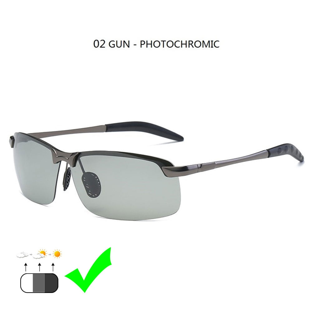 Photochromic Sunglasses Men Polarized Driving Chameleon Glasses Male Change Color Sun Glasses Day Night Vision Driver Eyewear - dabarey