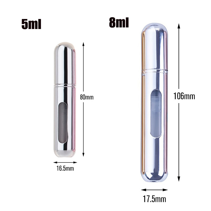 Perfume Bottle Portable Travel Refillable Spray Bottle Mini Empty Cosmetic Containers