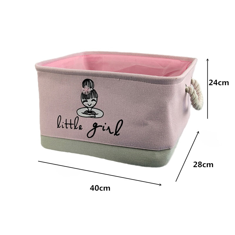 Foldable Laundry Basket for Clothes for kids baby Toys canvas wasmand large storage