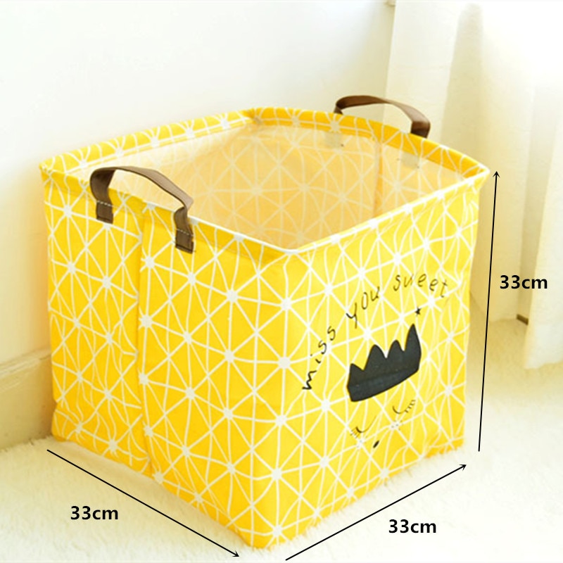 Foldable Laundry Basket for Clothes for kids baby Toys canvas wasmand large storage