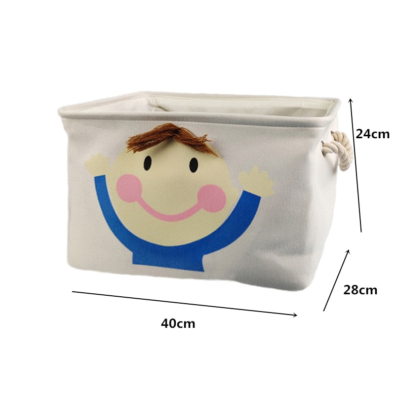 Foldable Laundry Basket for Clothes for kids baby Toys canvas wasmand large storage