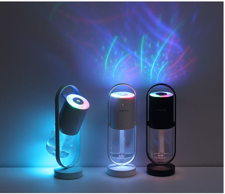 Magic Shadow USB Air Humidifier For Home With Projection Night Lights Ultrasonic Car Mist Maker Mini Office Air Purifier - dabarey