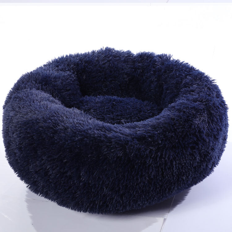 Dog Beds For Small Dogs Round Plush Cat Litter Kennel Pet Nest Mat Puppy Beds - dabarey