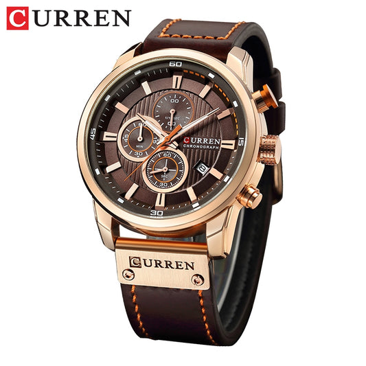 CURREN Fashion Date Quartz Men Watches Top Brand Luxury Male Clock Chronograph Sport Mens Wrist Watch Hodinky Relogio Masculino - dabarey