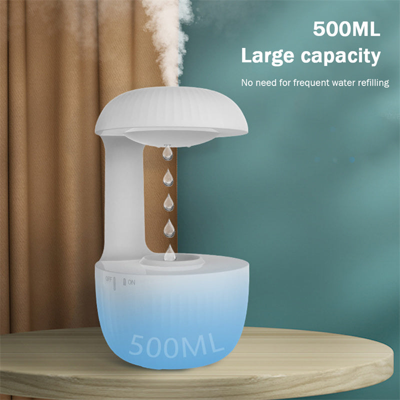 Anti-gravity Air Humidifier Mute Countercurrent Humidifier Levitating Water Drops Cool Mist Maker Fogger Relieve Fatigue - dabarey