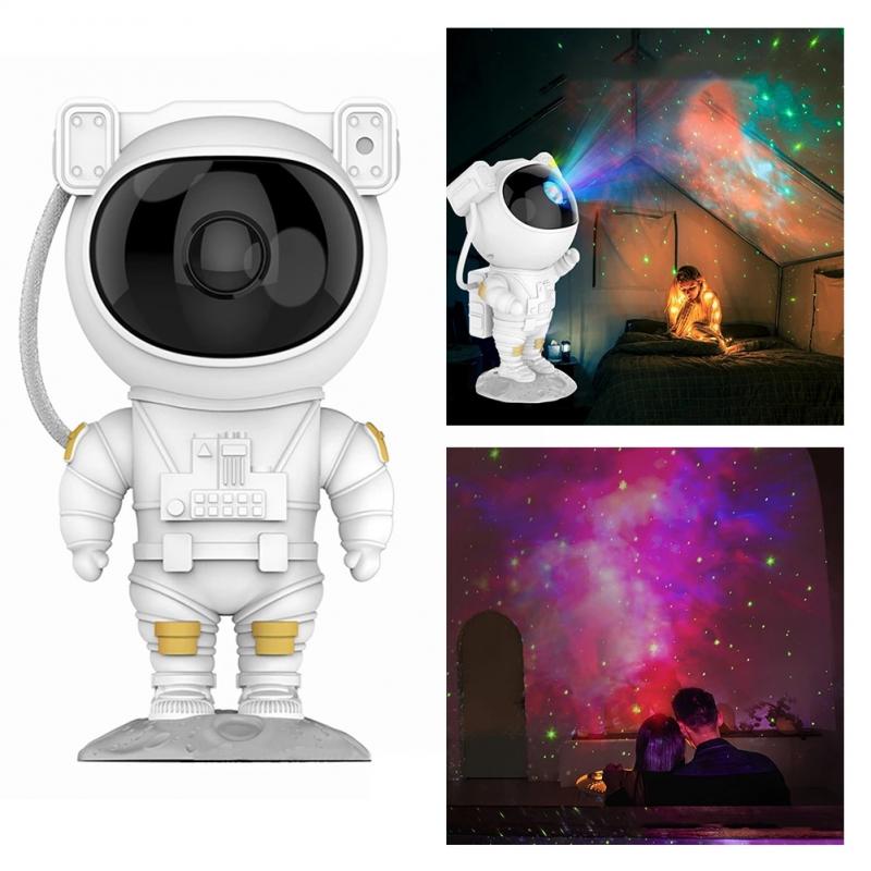 Creative Astronaut Galaxy Starry Sky Projector Nightlight USB Atmospher Bedroom Table Lamp - dabarey