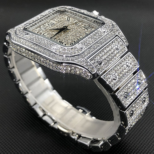 Square Full Crystal Watch - dabarey