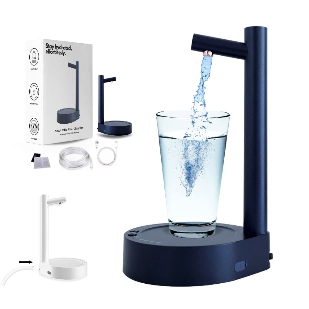 Desk Dispenser Electric Water Gallon Pump Automatic Water Bottle Pump Dispenser Rechargeable Water Pump Dispenser - dabarey